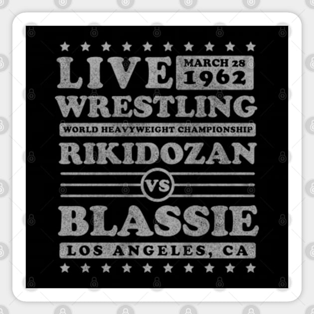 Rikidozan vs Blassie Sticker by deadright